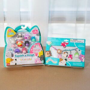 NEW ~ SQUISHMALLOWS Squish-a-Longs + Interchangeable Charm Bracelet, NEW NIB